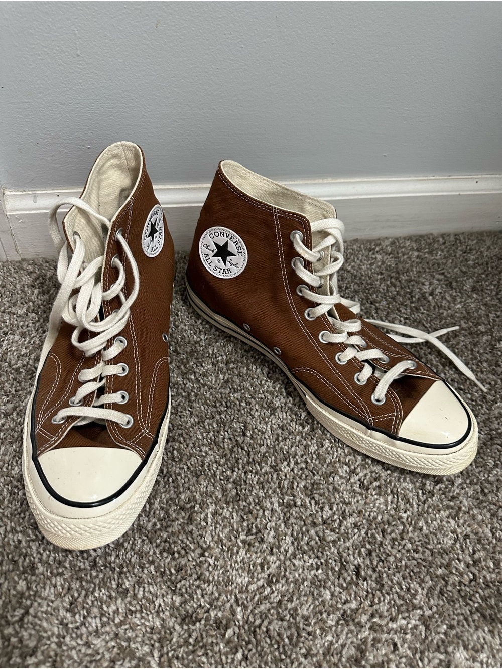 Brown Converse High Top Sneakers